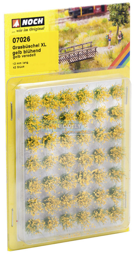 Travní trsy XL žlutě kvetoucí rostliny