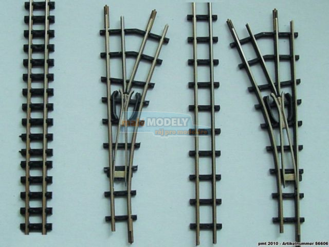 Modelové kolejnice-flex, 6,7 mm, výška profilu 2,1 mm, zčernalé