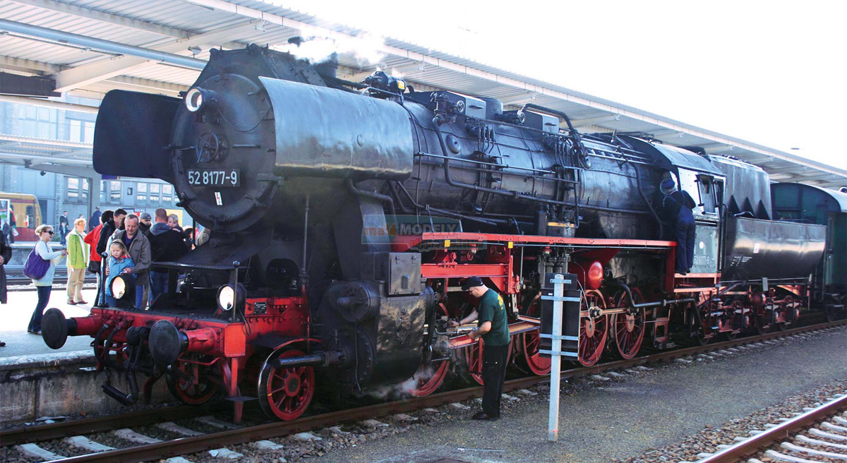 Parní lokomotiva BR 52 8177-9 <b>Dampflokfreunde Berlin e. V</b>, muzejní lokomotiva