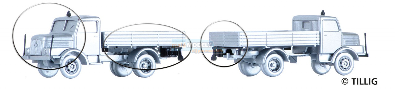 Doplňky pro 2 nákladní automobily LKW H3A