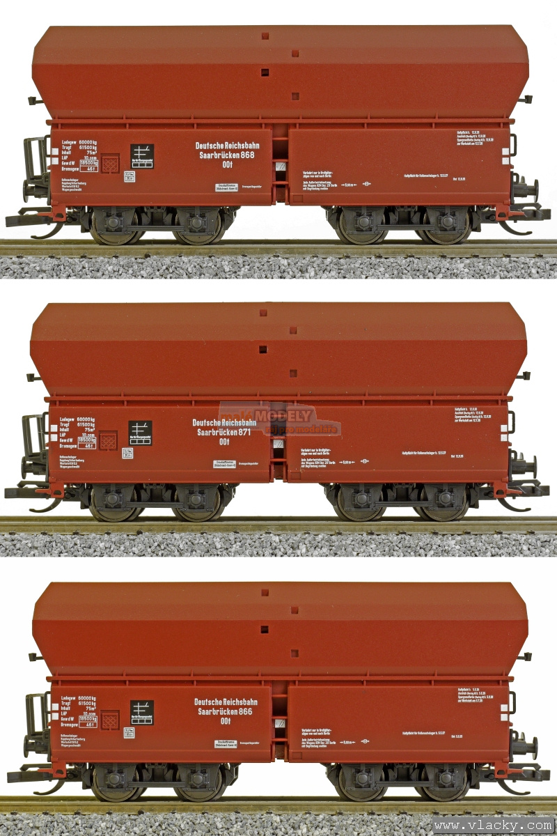 Set 3 samovýsypných vozů OOt s nákladem uhlí <b>Kohlezug 2</b> - (31.03.2016)