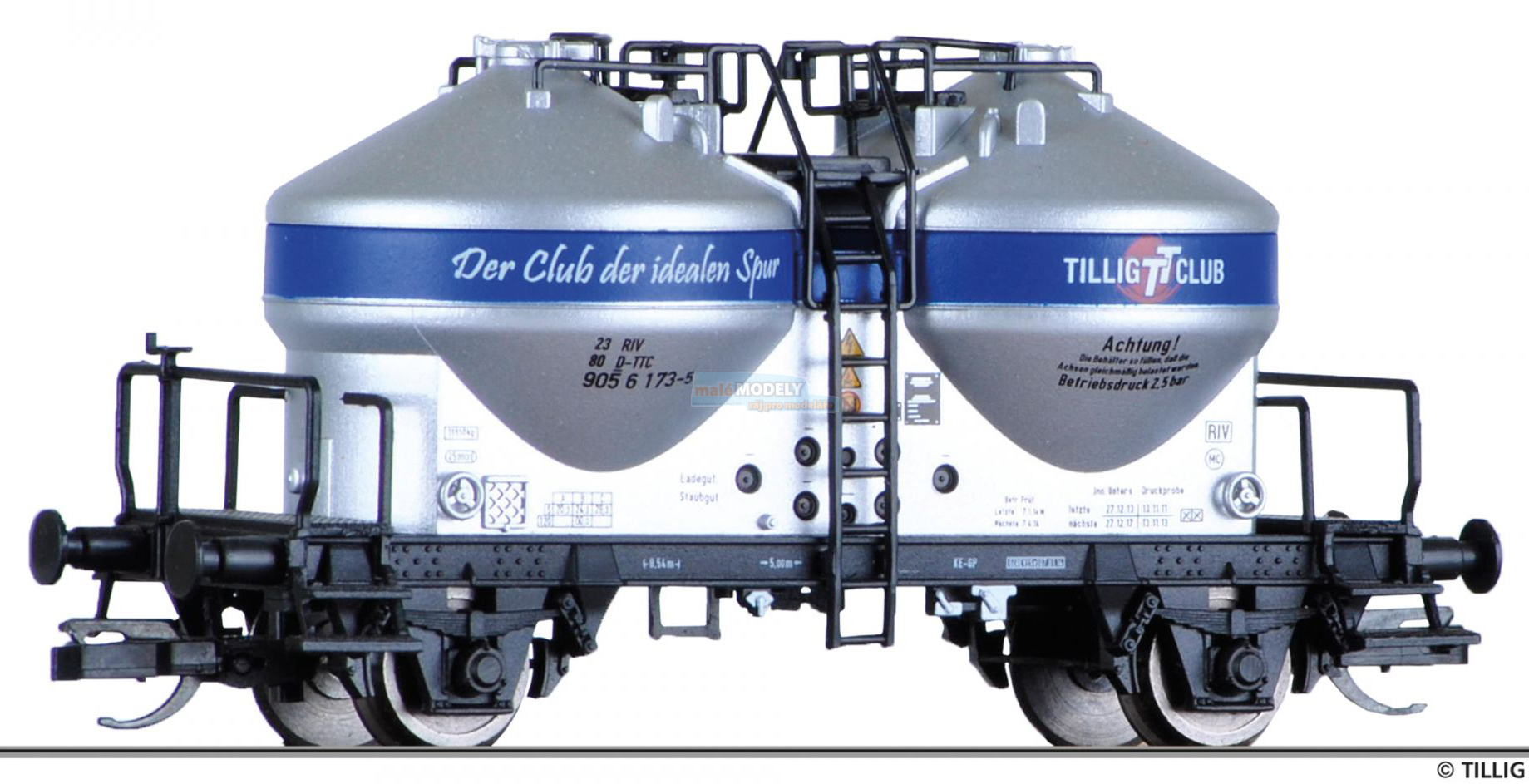 Vůz pro přepravu prachu Tillig-TT-Club