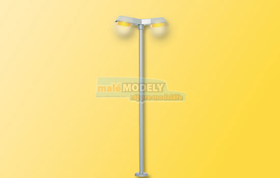 Moderní lampa se žlutou LED diodou, dvojitá 100 mm