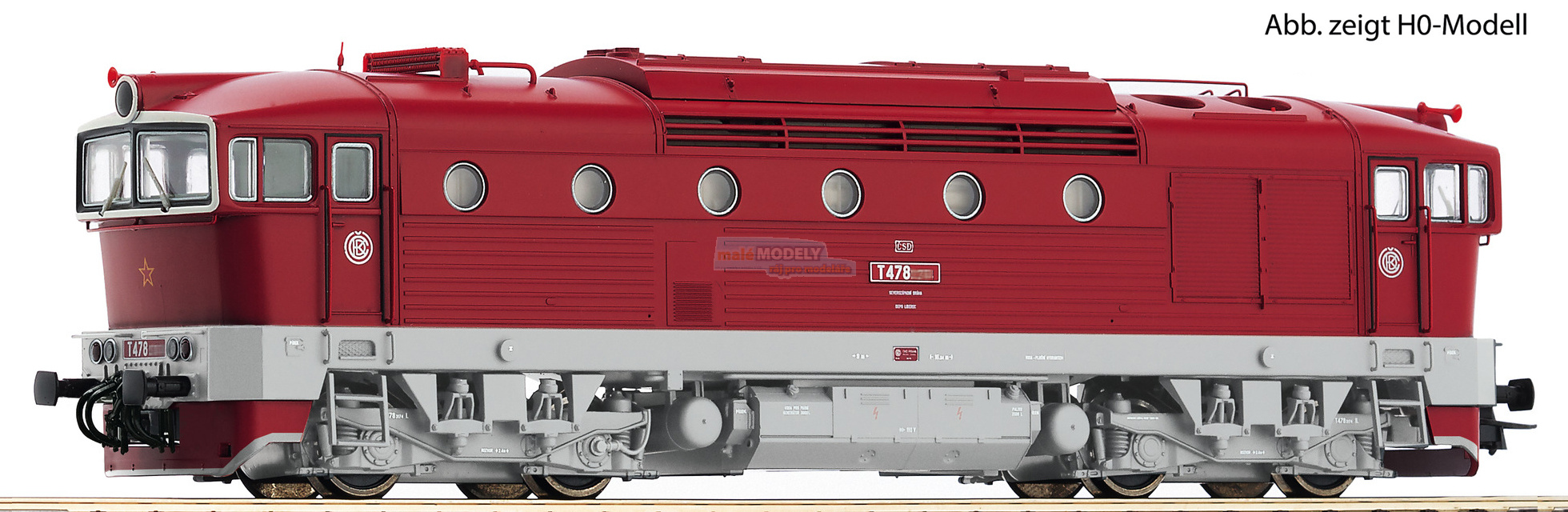 Dieselová lokomotiva T478.4 se zvukem