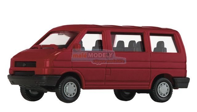 Autobus Volkswagen T4, vínově červený