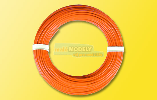 Kabel oranžový 10 m, 0,14 mm²
