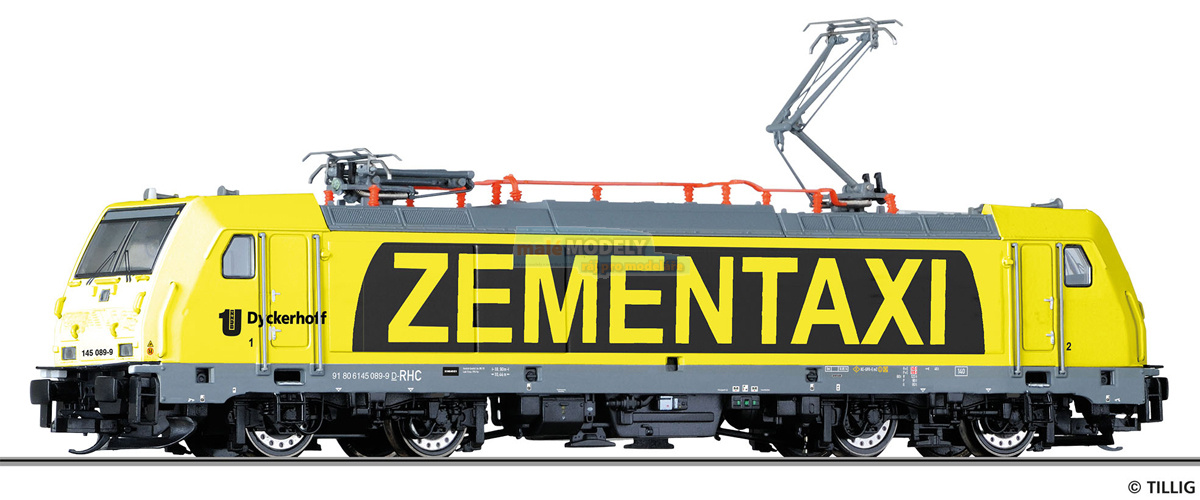 Elektrická lokomotiva 145 089-9 ZEMETAXI Rhein Cargo GmbH & Co. KG (31.03.2018)