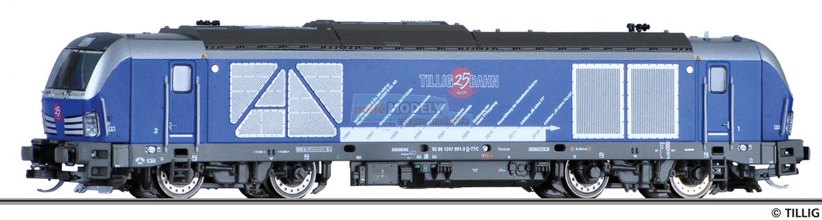 Jubilejní model 25 let TILLIG: Dieselová lokomotiva BR 247