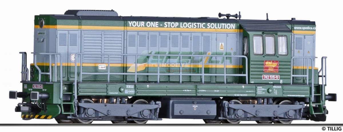 Dieselová lokomotiva řady 742, RM Lines a.s. (CZ) / SPEDICA
