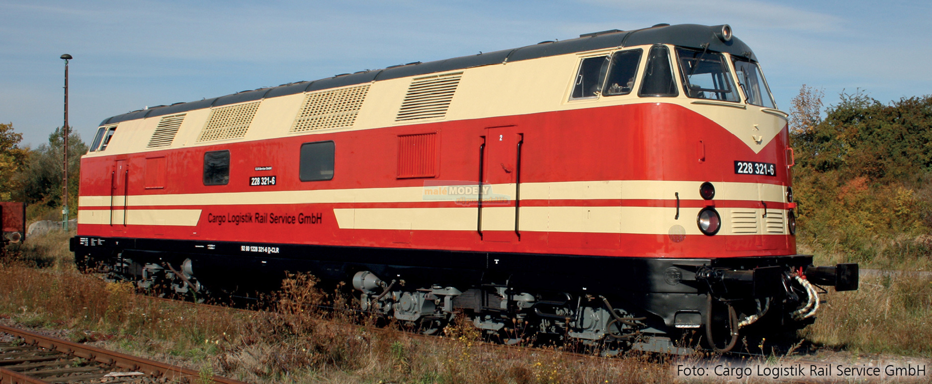 Dieselová lokomotiva 228 321-6, Cargo Logistik Rail Service GmbH - (31.03.2021)