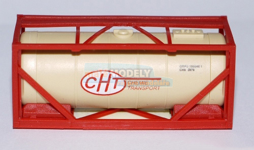 kontejner CHT - béžový v červené
