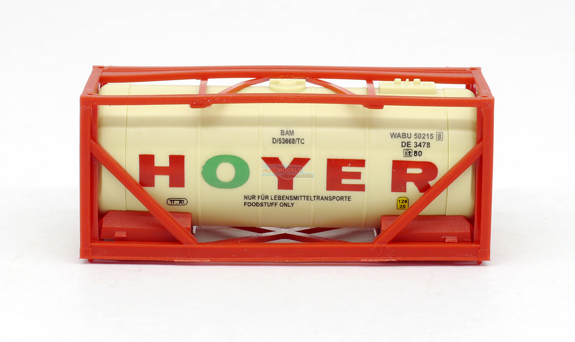 kontejner HOYER - bežový v červené
