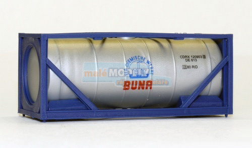 kontejner BUNA - stříbrný v modré