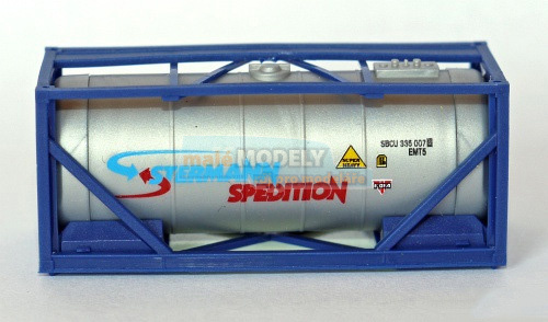 kontejner STERMANN SPEDITION - stříbrný v modré