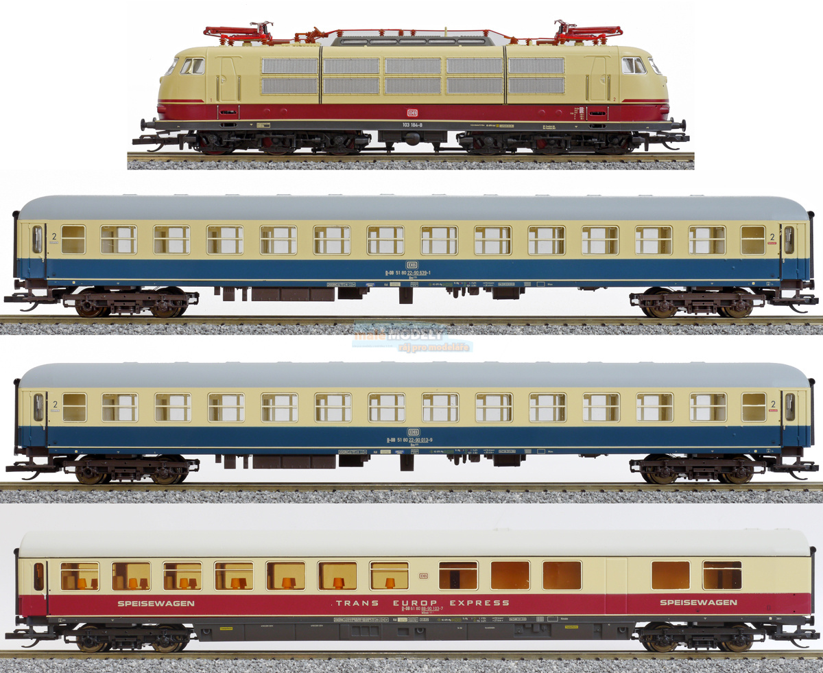 Set tří osobních vozů s lokomotivou TEE Nostalgieexpress 1 - (31. 03. 2013) 