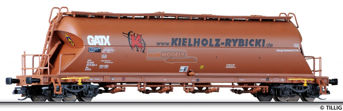 Vůz pro přepravu uhelného prachu Kielholz-Rybicki
