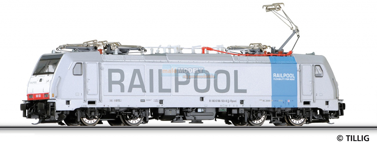 Elektrická lokomotiva E 186 - RAILPOOL -