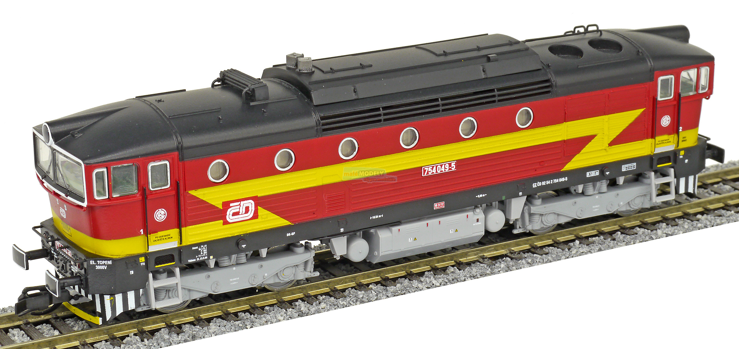 Dieselová lokomotiva 754 - Brejlovec