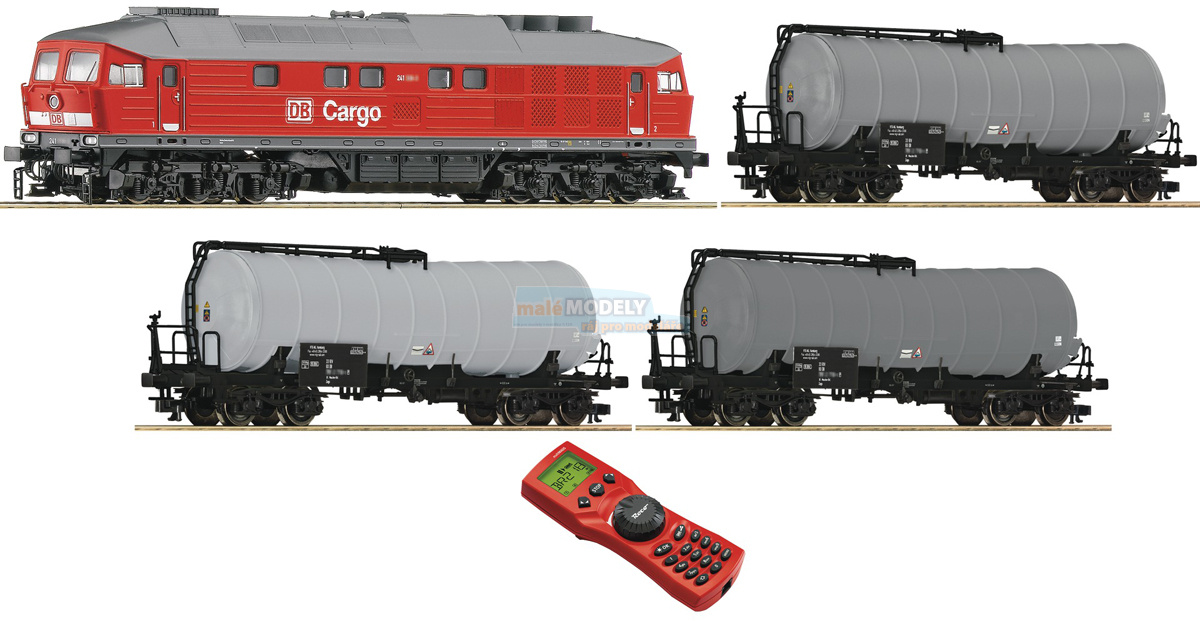 Digitální set dieselové lokomotivy BR 241 a tří cisternových vozů - multiMAUS
