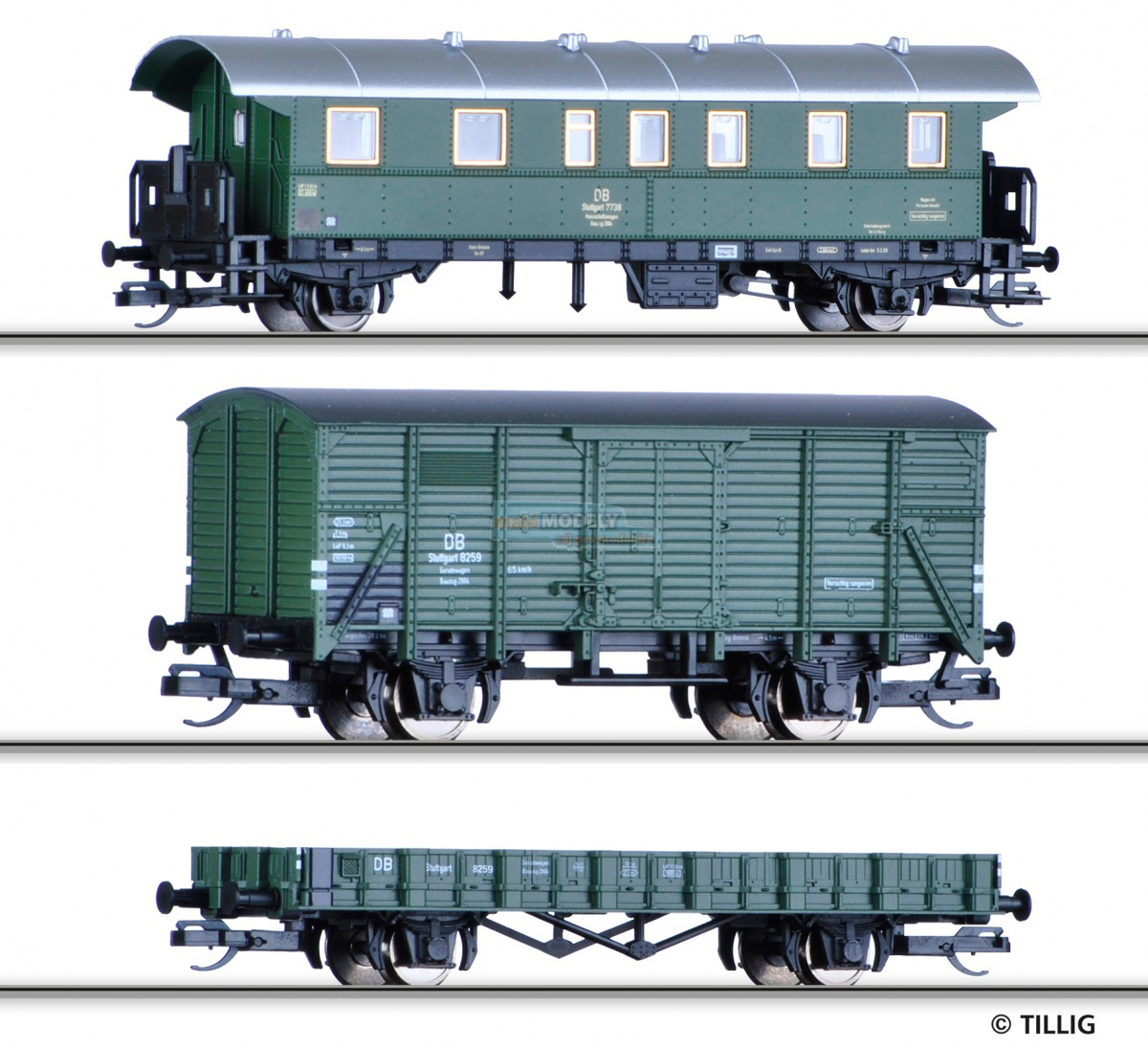 Set nákladní vozů - pracovní vlak (Bauzug)