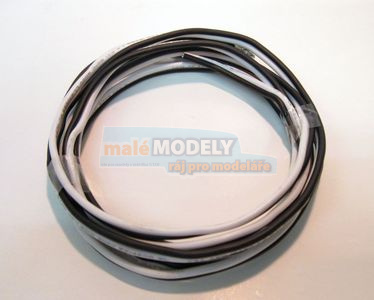 Napájecí kabel černý/černobílý, 25 m