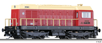 [Lokomotivy] → [Motorov] → [BR 107] → 02624 E: dieselov lokomotiva erven-slonov kost, ern rm a pojezd