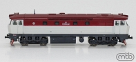 [Lokomotivy] → [Motorov] → [T478.1 „Bardotka”] → CSD-T478-1148: dieselov lokomotiva bl-erven, ed rm a podvozky
