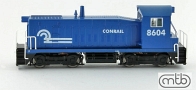 [Lokomotivy] → [Motorov] → [SW 1200] → SW-1200-CON: dieselov lokomotiva modr, ern rm a pojezd