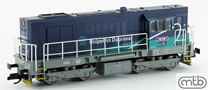 [Lokomotivy] → [Motorov] → [T466.2/T448.0] → TT740-546uni : dieselov lokomotiva v modrm barevnm schematu „Unipetrol Doprava“
