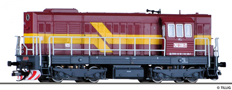 [Lokomotivy] → [Motorov] → [T466.2/T448.0] → 02752: dieselov lokomotiva tmav erven, ern rm a pojezd
