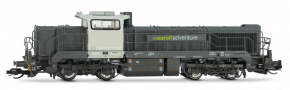 [Lokomotivy] → [Motorov] → [Vossloh DE 18] → HN9059S: dieselov lokomotiva tmav ed ntru, svtle ed kabina