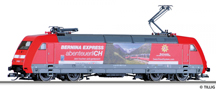 [Lokomotivy] → [Elektrick] → [BR 101] → 02316: elektrick lokomotiva erven s potiskem „Bernina Express abenteuerlich“