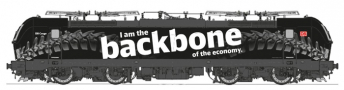 [Lokomotivy] → [Elektrick] → [BR 193 VECTRON] → 502142: elektrick lokomotiva s reklamnm potiskem „I am the backbone of the economy“