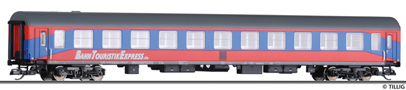 [Osobn vozy] → [Rychlkov] → [typ m] → 501997 E: lehtkov vz v barevnm schematu „BahnTouristikExpress“