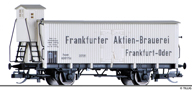[Nkladn vozy] → [Kryt] → [2-os chladic] → 501767: chladic vz bl s edou stechou „Frankfurter Aktien-Brauerei“