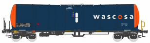[Nkladn vozy] → [Cisternov] → [4-os s lvkou Zacns, Zacens] → 96200013: kotlov vz modr-oranov s logem „wascosa“