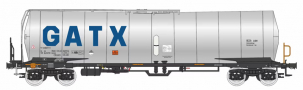 [Nkladn vozy] → [Cisternov] → [4-os s lvkou Zacns, Zacens] → 96200031: kotlov vz ed s velkm modrm logem „GATX“