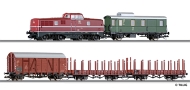 [Soupravy] → [S lokomotivou] → 01207: set lokomotivy V80, sluebnho a t nkladnch voz