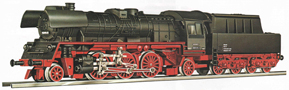 [Lokomotivy] → [Parní] → [BR 23] → 2110: černá s červeným pojezdem a kouřovými plechy BR 35