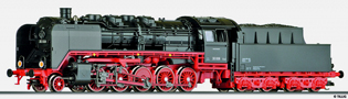 [Lokomotivy] → [Parní] → [BR 50] → 02094: černá s kouřovými plechy a červeným pojezdem
