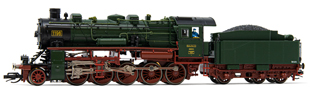 [Lokomotivy] → [Parní] → [BR 58] → HN9047: parní lokomotiva tmavě zelená s červeným pojezdem