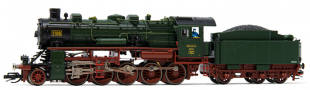 [Lokomotivy] → [Parní] → [BR 58] → HN9047S: parní lokomotiva tmavě zelená s červeným pojezdem