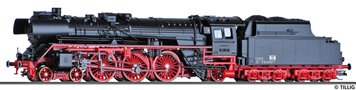 [Lokomotivy] → [Parní] → [BR 03] → 02147: parní lokomotiva černá s červeným pojezdem a s kouřovými plechy