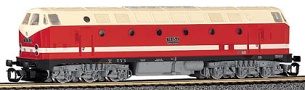 [Lokomotivy] → [Motorové] → [BR 119] → 02551: červená-krémová  s černým rámem a šedými podvozky