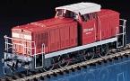 [Lokomotivy] → [Motorové] → [V 60] → 96131: červená s bílým pruhem a černým pojezdem ″DB Cargo″