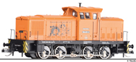 [Lokomotivy] → [Motorové] → [V 60] → 96326 E: dieselová lokomotiva oranžová, černý rám s potiskem motivu „Bahnbetriebswerk Kamenz“