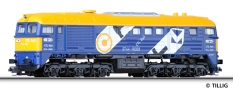 [Lokomotivy] → [Motorové] → [BR 120] → 500831: modrá se žlutou střechou a výstražným pásem