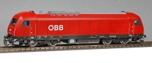 [Lokomotivy] → [Motorové] → [ER 20 Herkules] → 32090: dieselová lokomotiva červená s tmavě šedým rámem a podvozky