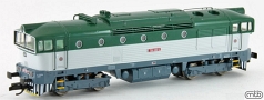 [Lokomotivy] → [Motorové] → [T478.3 „Brejlovec”] → TT754-040 : dieselová lokomotiva zelená-světle šedá