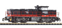 [Lokomotivy] → [Motorové] → [G 1206] → 47228: černá s červeným pásem, šedý rám a pojezd „LANXESS“